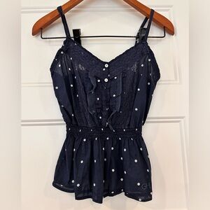 Gilly Hicks Navy Top